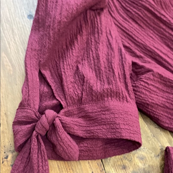 Calvin klein Burgundy Button-Up Jumpsuit - Picture 3 of 13